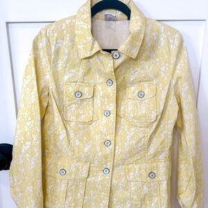 CAbi | Yellow Floral Women's Blazer